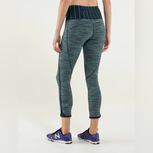 lululemon athletica Pants - Lululemon Can't Stop Crop. 5 pockets. Size 8. Excellent condition.